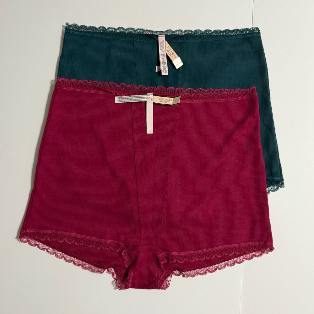 NWT Victoria’s Secret Waffle High Waist Shortie Boy-Short Panties